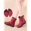 2025 Winter Shoes Women Snow Boots Waterproof Warm Plush Flat Non-slip Women Ankle Boots Brand Ladies Botas Plus Size 42 Black Red Brown