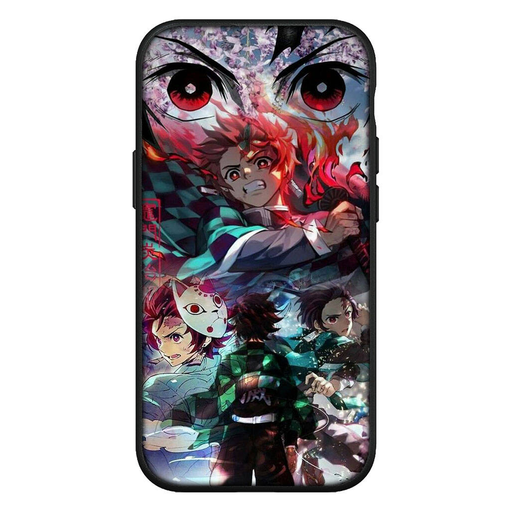 for Samsung Galaxy S25 S24 S23 iPhone 17 16 15 Xiaomi Redmi Note 14 13 12 Plus Pro Max XR Case Kamado Tanjirou Demon Slayer Kamado OPPO Huawei Cover