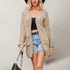 Winter Wind New Temu Hot-selling V-neck Twist Long-sleeved Loose Casual Sweater Jacket