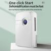 72W 2500ML Electric Dehumidifier Air Dryer Remote Control Home Mute LED Screen Double Drainage System Multifucntion Purifier EU Plug