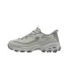 DLites Malla Punta Redonda Con Cordones Cómodos Caña Baja Zapatos de Papá Zapatillas Mujer 150868-GRY