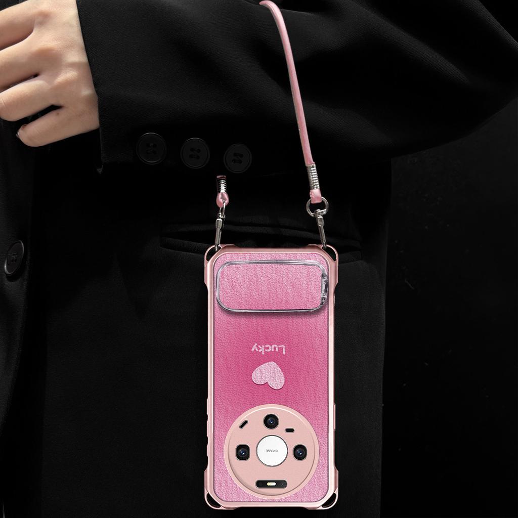 Lucky Love is suitable for Huawei mate80 mobile phone case mate70 protective case mate60/50 four-corner lanyard.