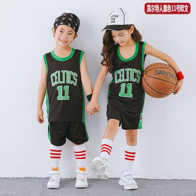 Children's Basketball Suit Boys and Girls Children's Kindergarten Baby Lakers Bulls Jersey Printing Number