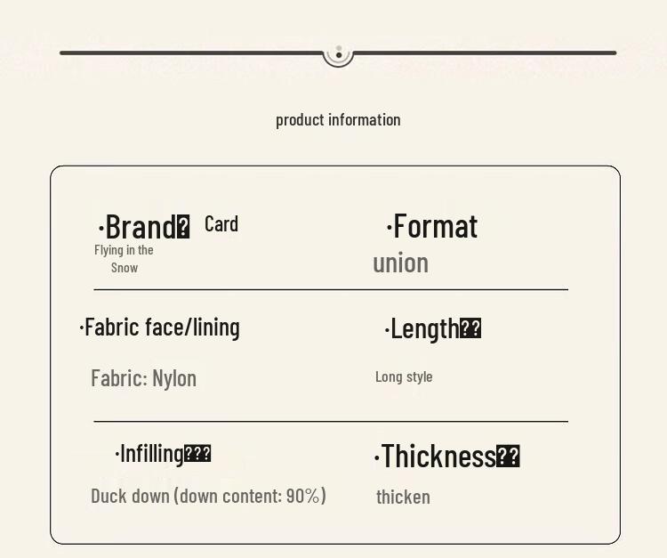 SNOWFLYING Women's 2024 Autumn/Winter Down Jacket X30147392F