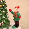 Santa's Luminous Resin House Ornament - Christmas Desktop Decoration & Small Gift