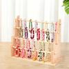 Jewelry Display Stand Photo Props Easy Disassembly Wooden for Showcase Woman 2 Layer