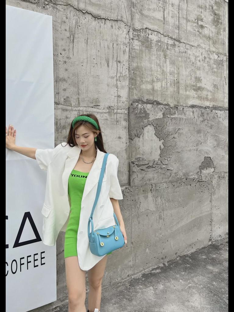 Bags 2024: New Women's Genuine Leather Lindy One-Shoulder Handbag & Crossbody Pillow Bag