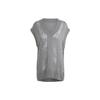 Originals Distressed Knit Vest Women Tops Gray IW0262