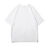 100 % bomull Herr Halvärmad Herr-T-shirt Dam Kortärmad T-shirt Lös Avslappnad Grundläggande Överdimensionerad Skjorta O-ringad Enfärgad