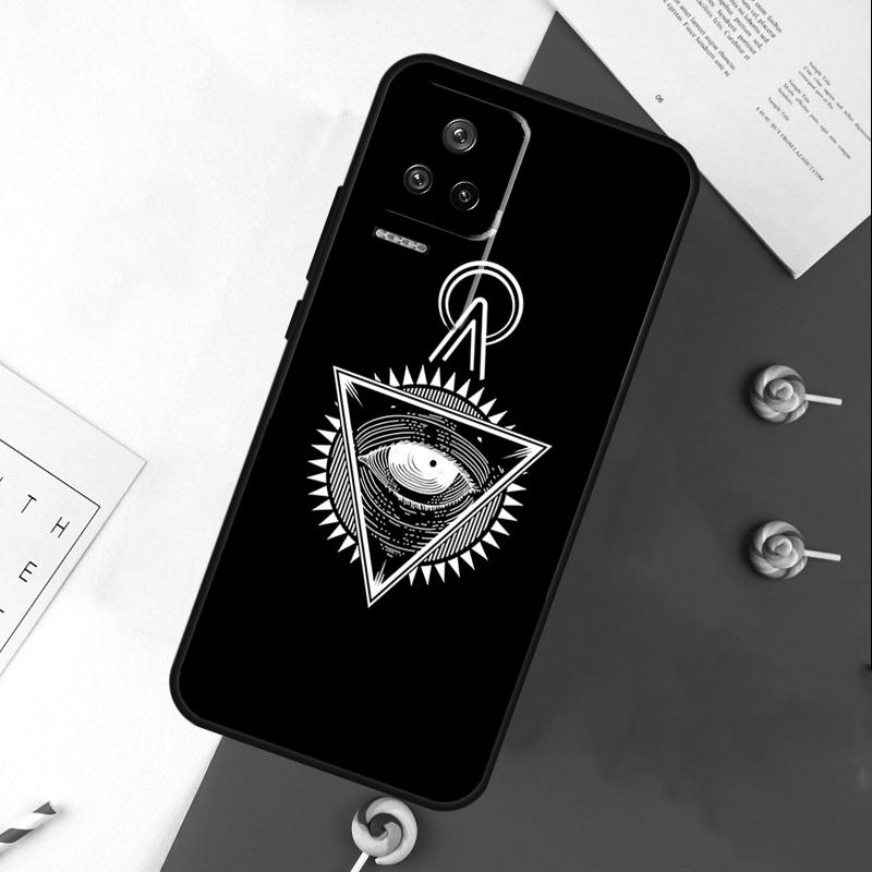 Pyramid Eye Symbol Cover For Xiaomi 13T 11T 12T 14T Pro 13 14 15 Ultra POCO X7 Pro X3 X5 X6 F5 F6 M6 Pro Case