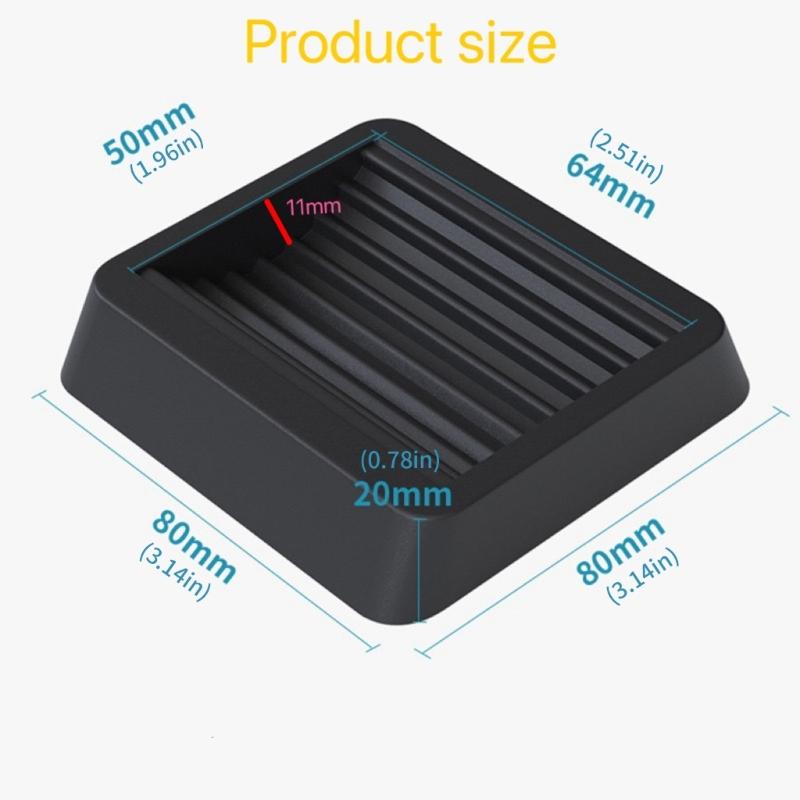 4PCS Durable Rubber Griddle Leveling Feet Keep Your Grills Stable On Grass Concrete Or Uneven Ground Barbecue Pads