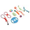 10 pz Giocattolo in Corda di Cotone per Animali Domestici Interattivo Colorato Giocattolo da Masticare Molar per Cucciolo Cane Medio Grande