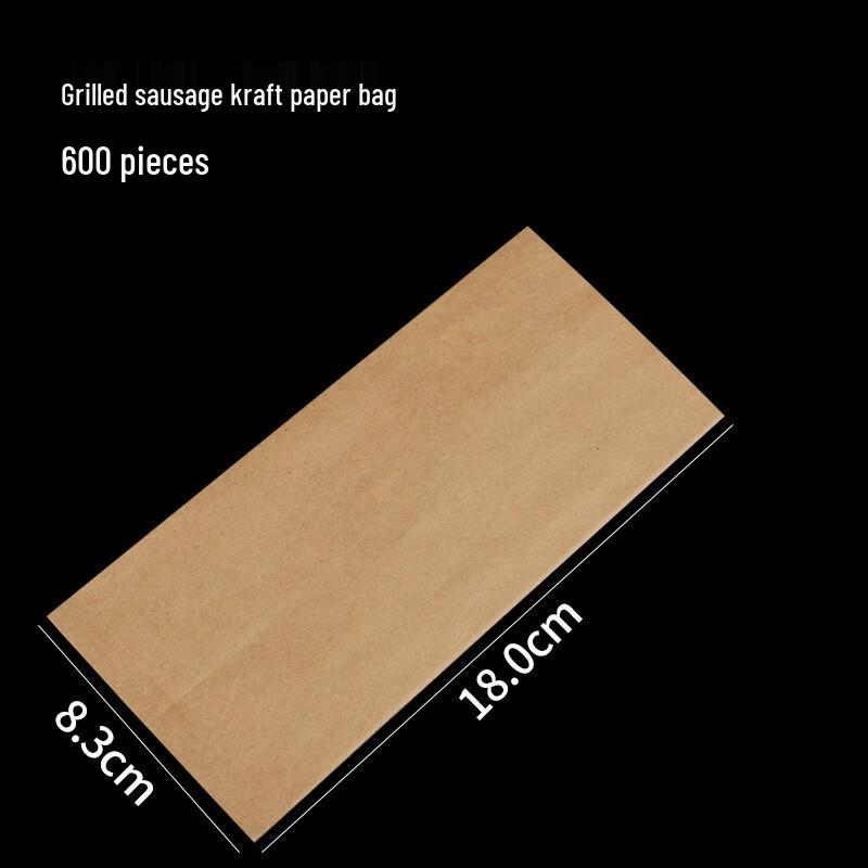 Disposable Kraft Paper BBQ Takeout Bags