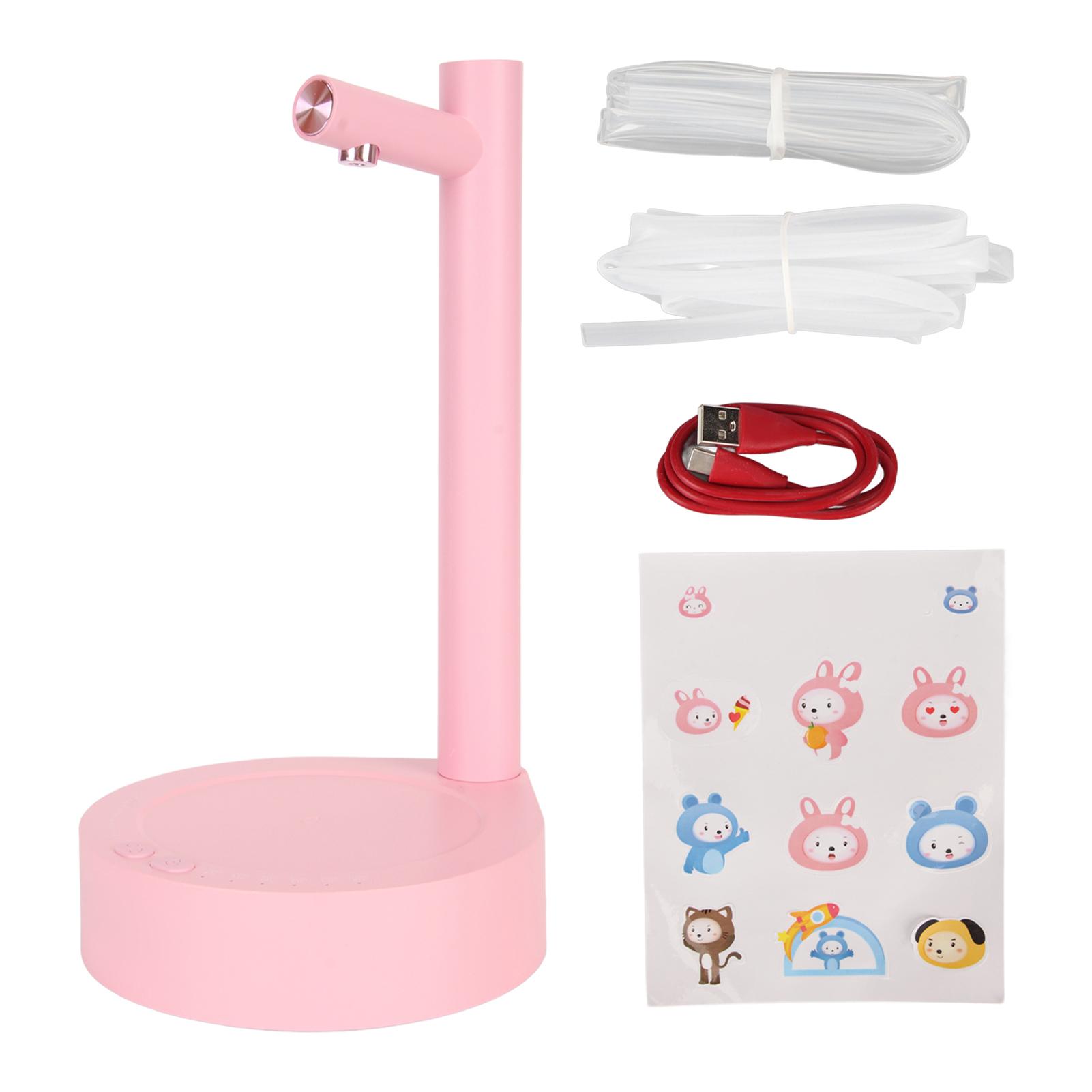 

Умный настольный диспенсер для воды, 7 уровней, регулируемый, с зарядкой через USB, с низким уровнем шума, для 5 галлонов Pink