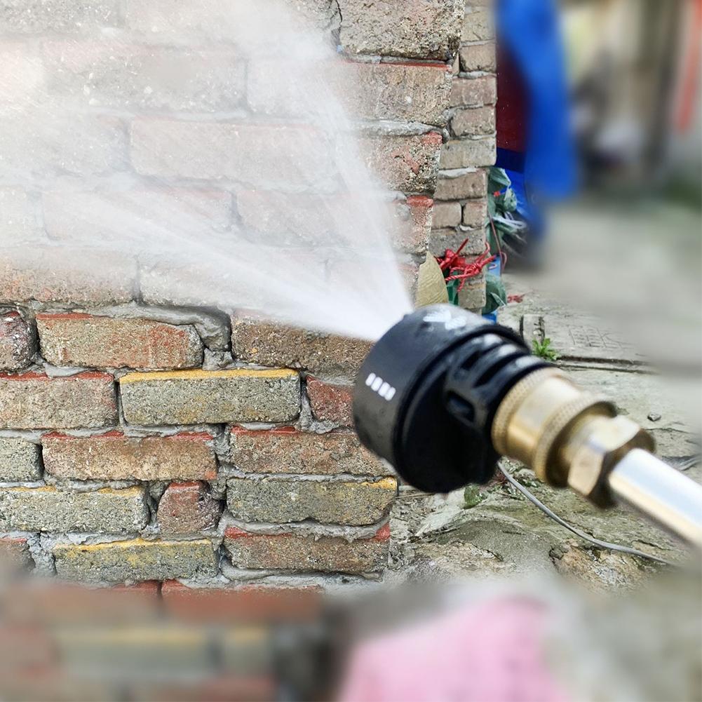 6 In 1 Multi-functional Garden Sprinklers Nozzle Adjustable Cleaning Nozzles 1/4" High Pressure Cordless Cleaning Machine Nozzle