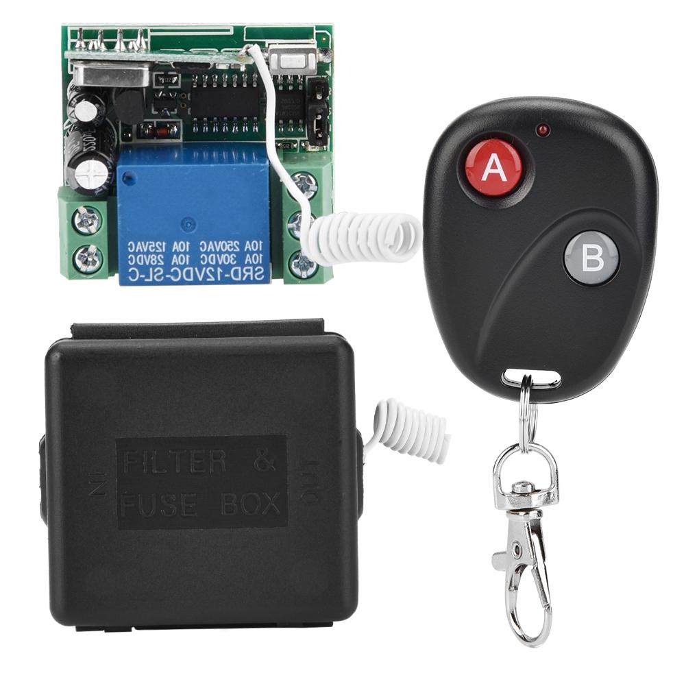 433MHz Wireless RF Relay Remote Control Switch Receiver Transmitter System Three Remote Control