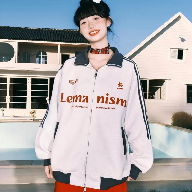 

LEMANISM Унисекс Кардиган на молнии с бейсбольным воротником XL