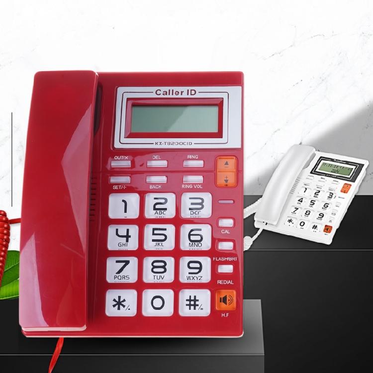 Corded Landline Phone Big Button Household Business Desktop Landline Telephone with LCD Display for Office Front Desk
