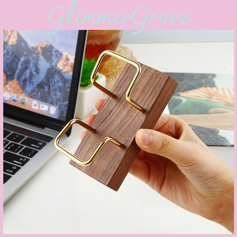 Walnut Wood Brass Card Case With Elegant Finish For Business Professionals And Gift Giving