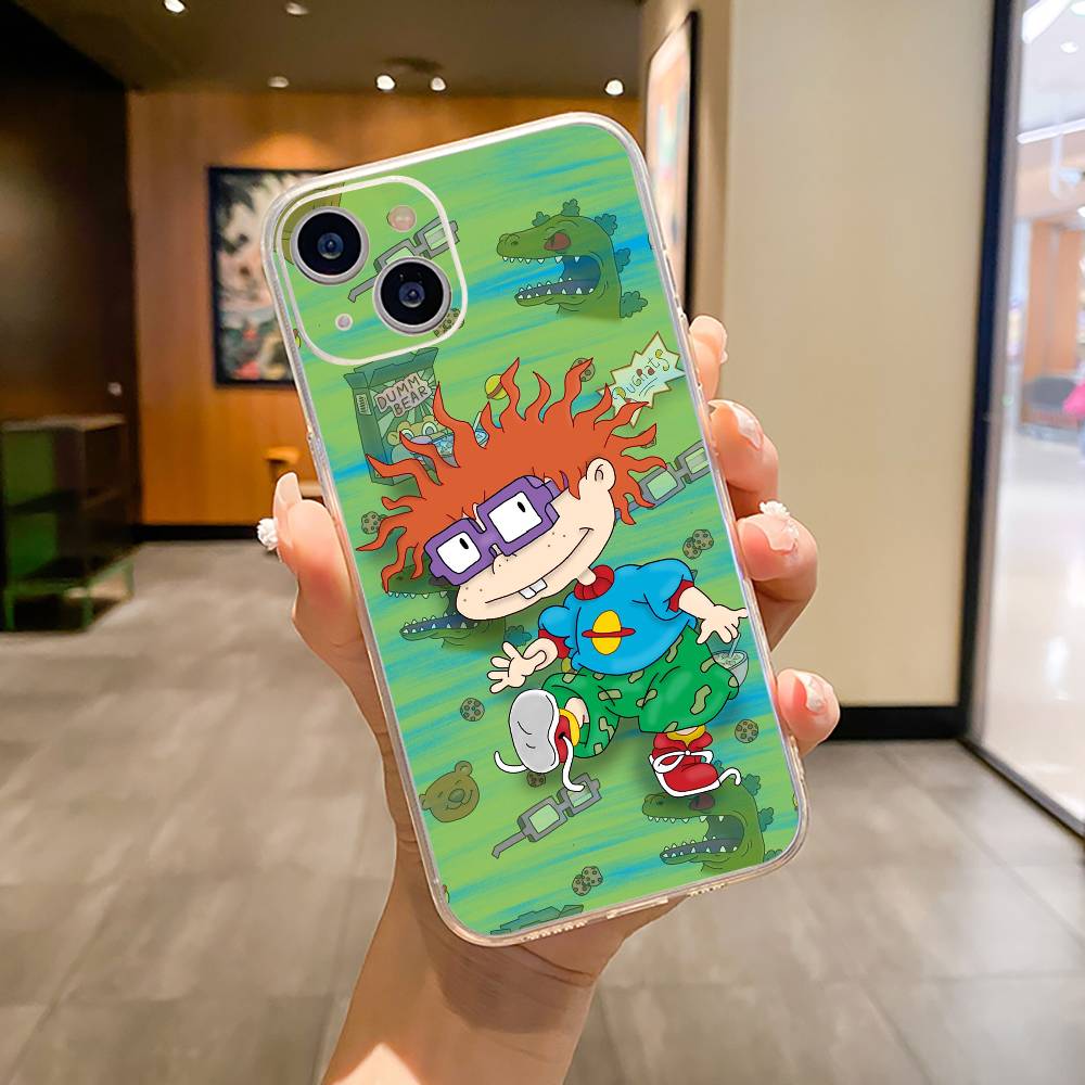 

Classic Cartoon Characters-R-Rugrats Phone Case For iPhone17,16,15,14,13,12,Pro Max,16/15/ Plus Soft Silicone Transparent Cover iPhone16SE4