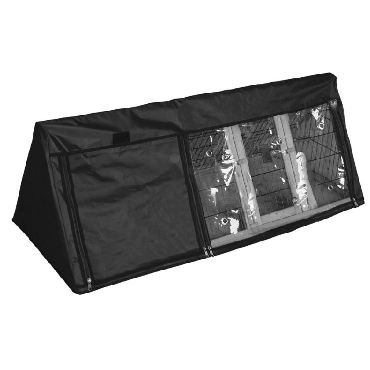 

Rabbit Hutch Cover Durable Cage Covering Waterproof UV Resistant Breathable чёрный
