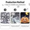 Halloween Pearl Painting Handmade Diy Art Pumpkin Pearl Home Decoration Painting