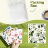 6PCS Flowers Print Swedish Dishcloths Eco-Friendly Kitchen Rags Absorbent Dish Towels Reusable Washable Cleaning Cloth