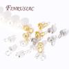 Crimp End Caps For Jewelry 18K Gold Plated Cord Ends Clam Shell Bead Tip Ball Chain Connector,DIY Bracelet/Necklace Fittings