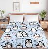 1 Stück Kuscheldecke Niedliches Pinguinmuster Flanelldecke für Sofa Bett Sofa Gemütlich Bequem Warm Festival Geschenke Decken Dekoration für Alle Jahreszeiten