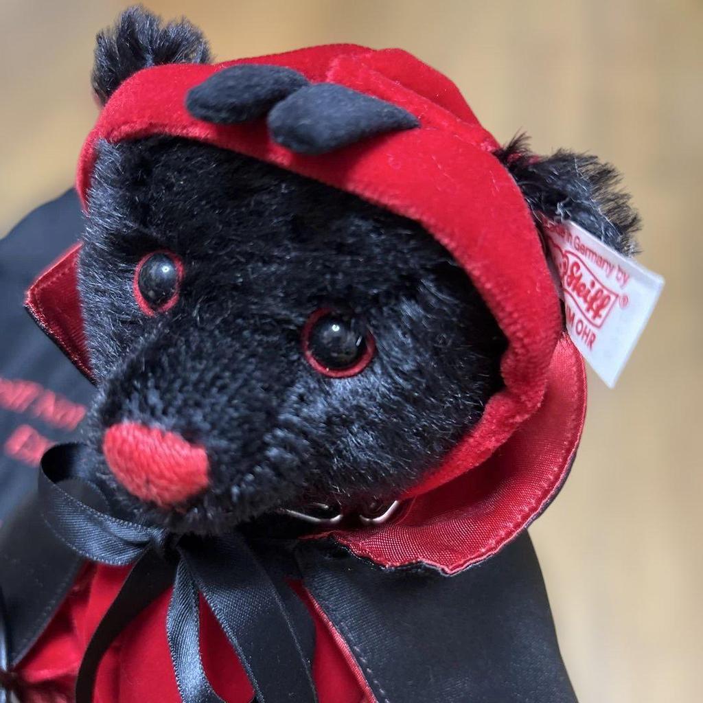 [USED] Steiff Little Devil Teddy Bear Halloween
