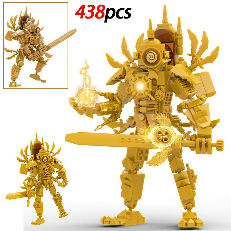 MOC Skibidi Toilet Blocchi da Costruzione Titan Monitorman Spider VS TV Man Figure Giocattoli da Costruzione Modello Fai da Te per Bambini Natale