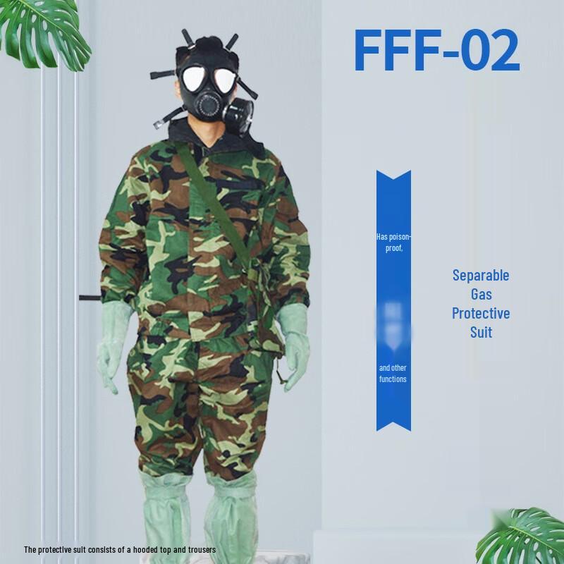 Bosili FFF02 Semi-Breathable Two-Piece Chemical Protective Suit