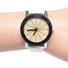 Watch Easy To Read Round Dial Alloy Case Couple Quartz Wristwatch for Festival Gift
