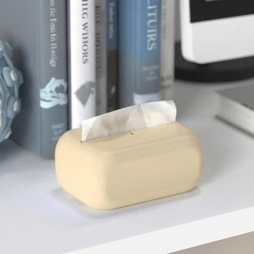 Soft Silicone Tissue Box Reusable Tissue Drawer Light Luxury Wet Wipe Boxes Kitchen