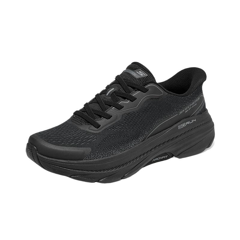 Skechers Mens Go Round Toe Thick Sole TPU Mesh Low Top Running Shoes Men Sneaker 220553-BBK