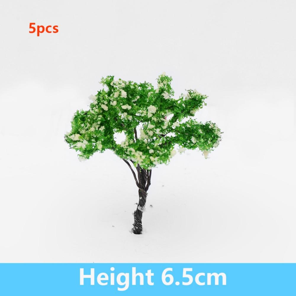 5pcs Artificial Pink Iron Wire Flower Tree 6.5cm Home Houses Decoration Outdoor Adventure Camping