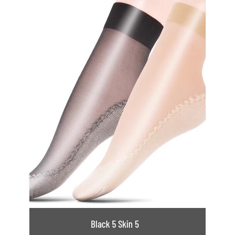 LangSha Women s 10-Pair Sheer Short Socks with Cotton Sole