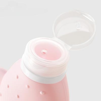 Bouteille de Voyage en Silicone Étanche Rechargeable Tube à Presser pour Shampoing Lotion Gel Douche Cosmétique Portable Essentiel pour le Voyage