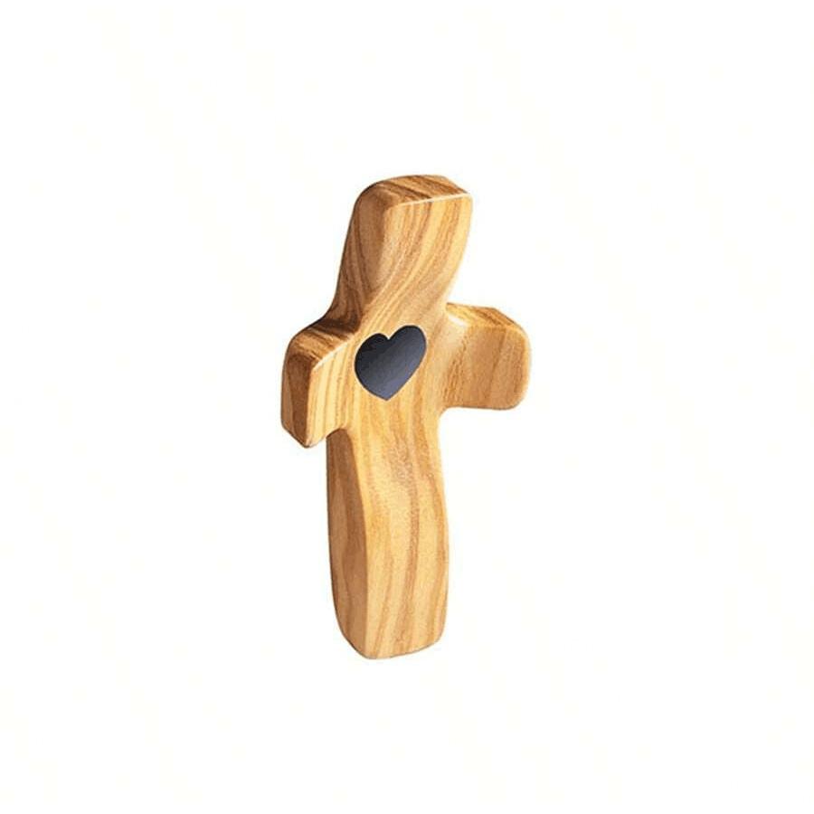 1-10Pcs Wooden Cross Decorations, Cross Fidget for Anxiety Relief, Multi-functional Spiritual Symbols for Home and Office