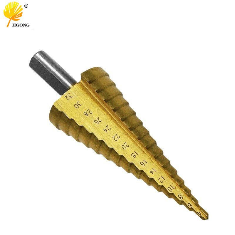 Triangle Handle Step Drill Bit for Iron & Aluminum, 4-32mm Hole Opener