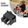 Automatický resetovatelný nožní spínač Náhrada pro dětská elektrická vozítka a motorky Kompatibilní s 6V/12V bateriemi
