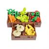 1 Set Foods And Tools Building Blocks Diy Toys Seafood Meat Vegetables Fruit Dessert Dishes Small Particle Blocks