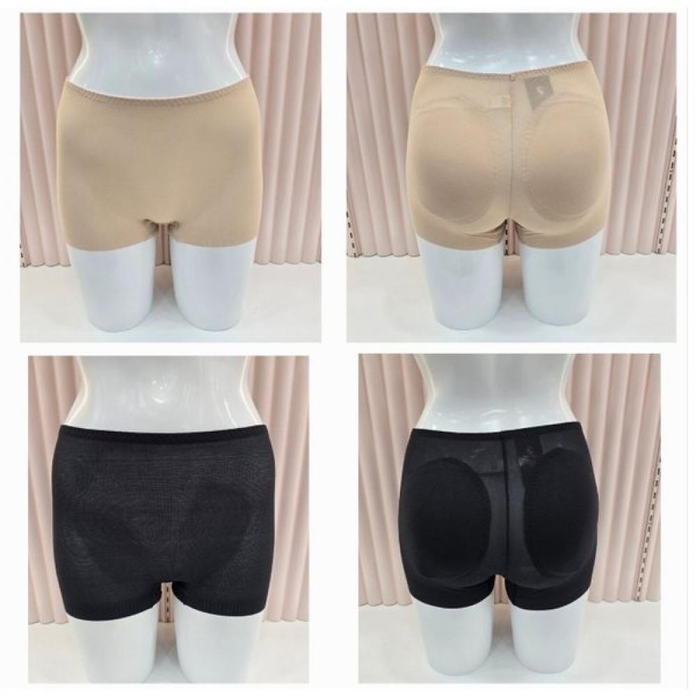 

Venus Hip Padding Panty Soft Stretch Nylon No Line Square Vpt6381set black/black/100