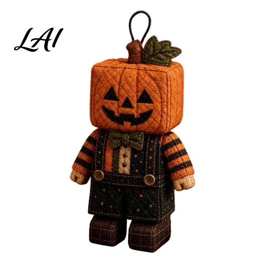 Handmade Christmas Tree Ornaments Halloween Rag Doll DIY Kit Patchwork Sewing Craft Set with Decorative Figure Kits Pre-Cut Fabrics Beginner-Friendly