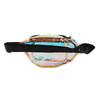 Transparent Iridescent Fanny Pack Shiny Waist Belt Bag with Zipper Waterproof PVC for Travel Party Running Hiking