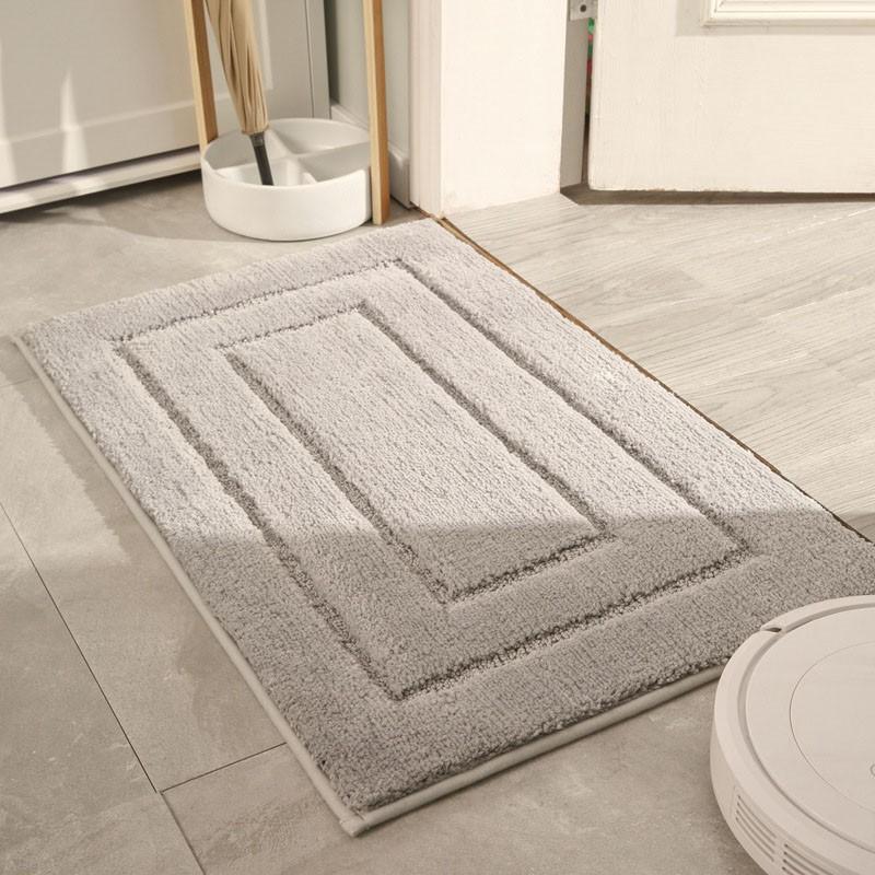 Luxury Bathroom Mat Soft Water Absorbent Bath Rug Microfiber Non Slip Bath Mats Plush Shaggy Carpet Bathroom Floor Carpet