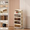 Foldable Dustproof Multi-Layer Storage Cabinet for Kitchen & Living Room