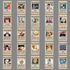 50 One Piece Reward Wanted Order Graffiti Stickers Personalized Japanese Comic Decoration Water Cup Mobile Stickers