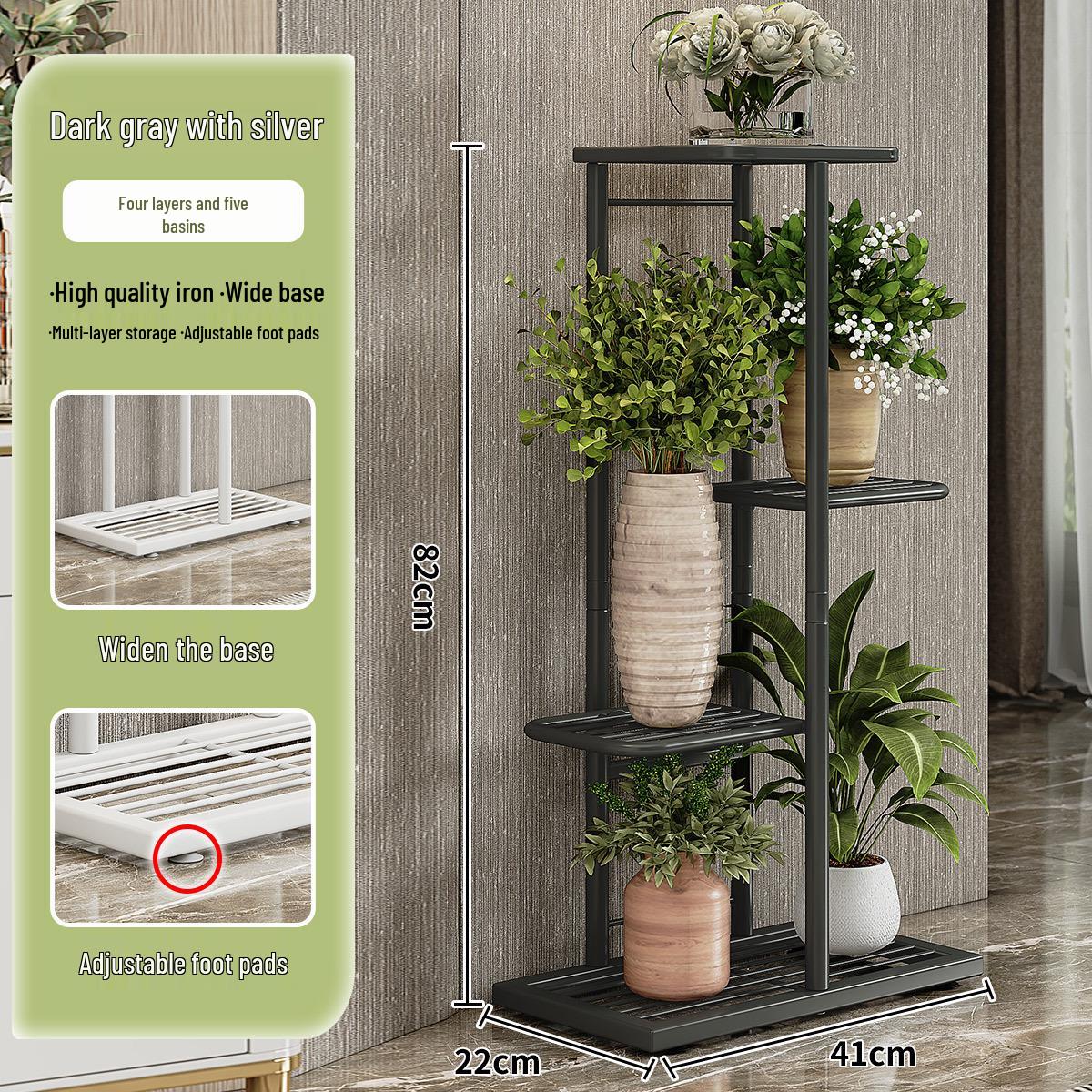 

Скандинавская комнатная железная подставка для цветов - Многоярусная подставка для растений для украшения дома и балкона