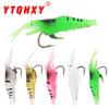 Lure Bait Night Glow Small Grass Shrimp5-10pcsArtificial Soft Bait Silicone Hook High Carbon Steel Single Hook Suitable for Mand